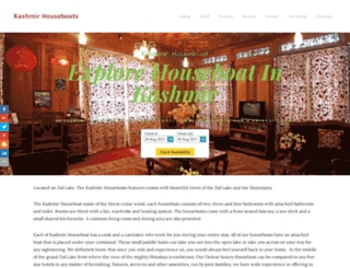 kashmirhouseboatsonline.com screenshot