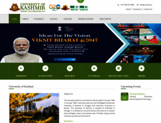 kashmiruniversity.ac.in screenshot