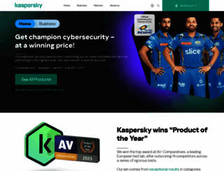kaspersky.co.in screenshot