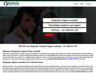 kaspersky.supportnumbersaustralia.com screenshot