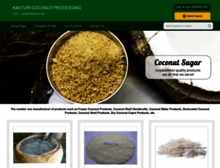 kasturicoconuts.com screenshot