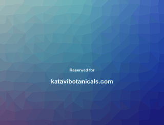 katavibotanicals.com screenshot