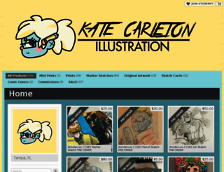 katecarleton.storenvy.com screenshot