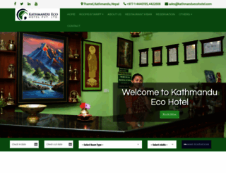 kathmanduecohotel.com screenshot