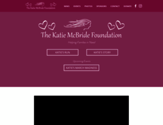 katiemcbridefoundation.org screenshot