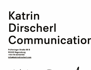 katrindirscherl.com screenshot