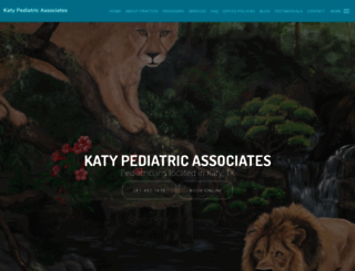 katypediatricassociates.com screenshot