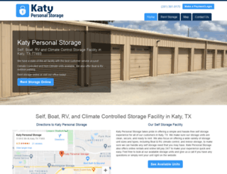 katypersonalstorage.com screenshot