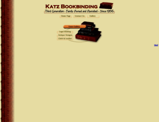 katzbookbinding.com screenshot
