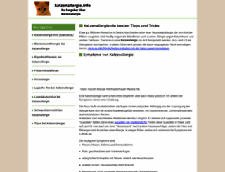 katzenallergie.info screenshot