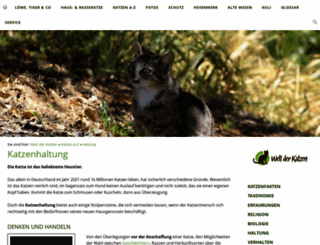 katzenhaltung.de screenshot