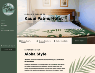 kauaipalmshotel.com screenshot