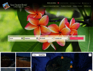 kauaivacationrentals.com screenshot