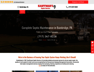 kauffmansseptic.com screenshot