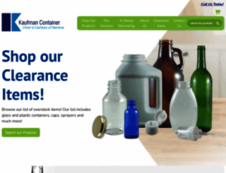 kaufmancontainer.com screenshot