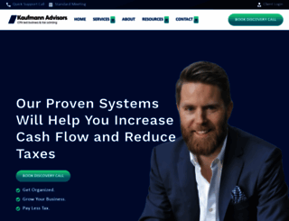 kaufmannadvisors.com screenshot