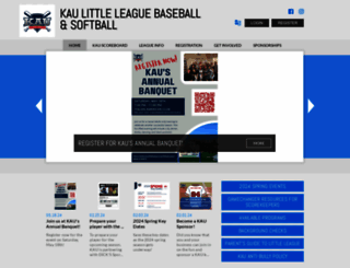 kaulittleleague.org screenshot