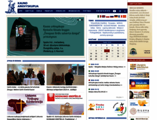 kaunoarkivyskupija.lt screenshot