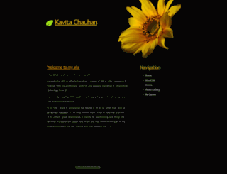 kavitachauhan.yolasite.com screenshot