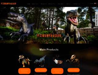 kawahdinosaur.com screenshot