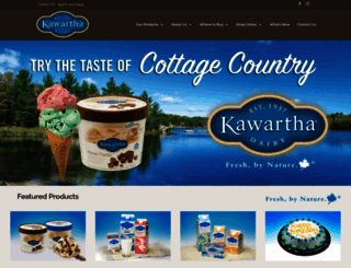 kawarthadairy.com screenshot