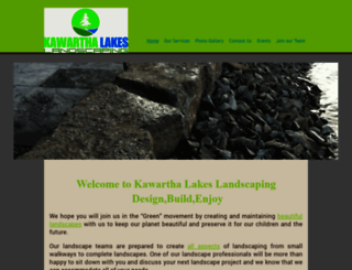 kawarthalakeslandscaping.com screenshot