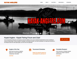 kayak-anglers.com screenshot