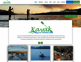kayakcentralcoast.com.au screenshot