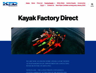 kayakfactorydirect.com.au screenshot