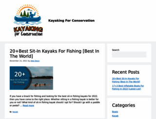 kayakingforconservation.com screenshot