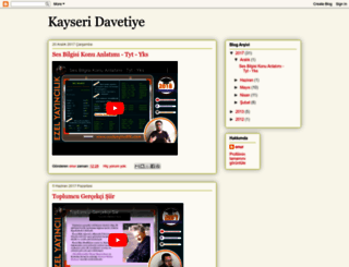 kayseridavetiye.blogspot.com screenshot