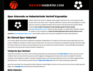 kayserihaberim.com screenshot