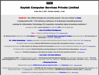 kaytek.co.in screenshot