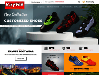 kayveefootwear.com screenshot