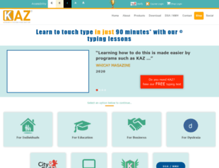 kaz-type.com screenshot