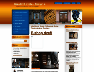 kazetove-dvere.webnode.cz screenshot