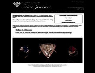 kazlowfinejewelers.com screenshot