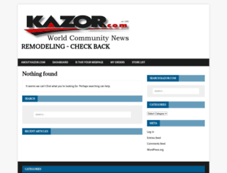 kazor.com screenshot