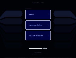 kazumi.com screenshot