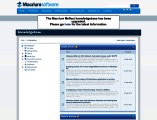 kb.macrium.com screenshot