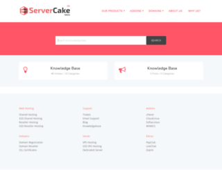 kb.servercake.in screenshot