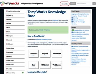 kb.tempworks.com screenshot