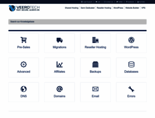 kb.veerotech.net screenshot