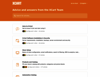 kb.x-cart.com screenshot
