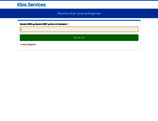 kbis-services.com screenshot