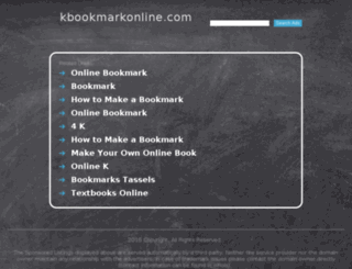kbookmarkonline.com screenshot