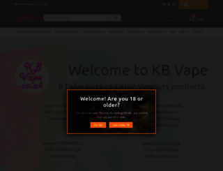 kbvape.co.uk screenshot