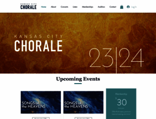 kcchorale.org screenshot