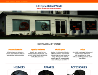 kccyclehelmetworld.com screenshot