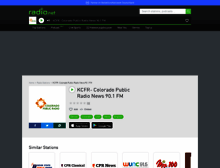 kcfr.radio.net screenshot